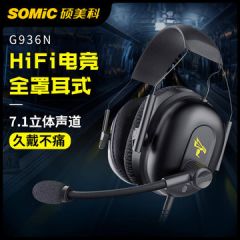 硕美科G936N赛事级7.1游戏耳机手机平板电脑通用USB有线降噪耳麦